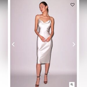 NWT - Fleur Du Mal Cowl Neck Slip Dress in Ivory